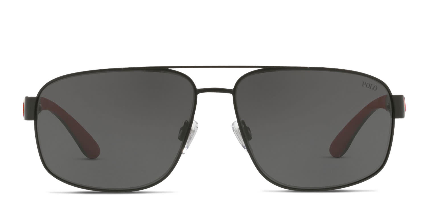 Polo Ralph Lauren PH3112 black frame with grey lenses. Lenses