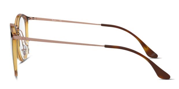Ray-Ban RX7140 Tortoise/Rose Gold Eyeglasses | Includes FREE Rx Lenses