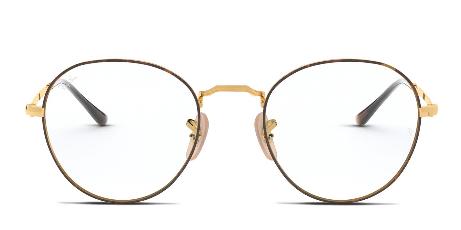 Ray-Ban RX3582V David Tortoise, Gold glasses - Tortoise / Gold - Frontal View