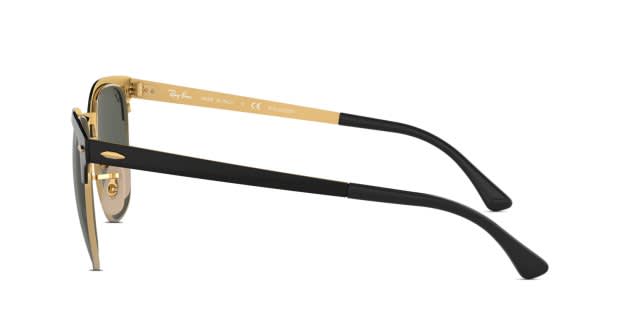 Ray-Ban RB3716 Gold, Black Prescription Sunglasses - 50% Off Lenses