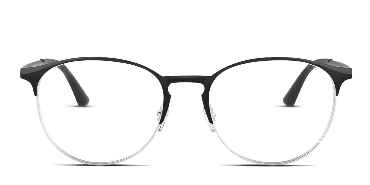 Ray-Ban RX6375 Black/Silver Eyeglasses | Includes FREE Rx Lenses