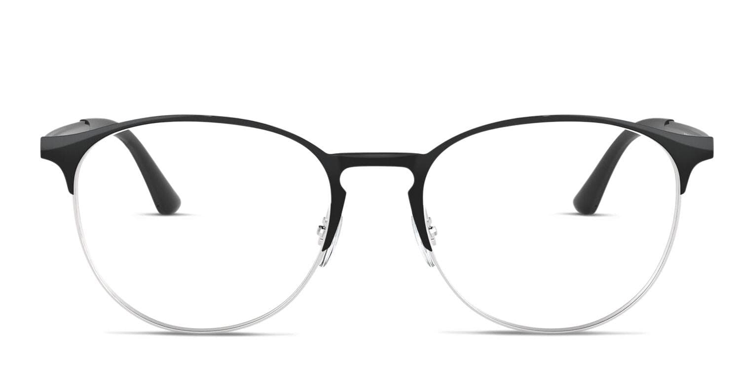 Ray-Ban RX6375 Black/Silver Eyeglasses | Includes FREE Rx Lenses