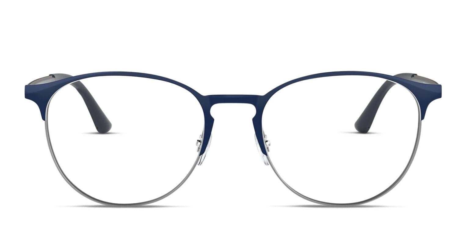 Ray-Ban RX6375 Blue, Gunmetal glasses - Blue / Gunmetal - Frontal View