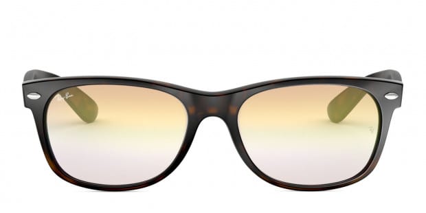 Ray-Ban RB2132 New Wayfarer Brown, Tortoise, Yellow Sunglasses