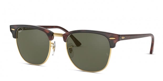 Ray Ban RB3016F Clubmaster Tortoise Gold Sunglasses