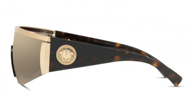 Versace VE2197 Brown Gold Prescription Sunglasses 50 Off Lenses