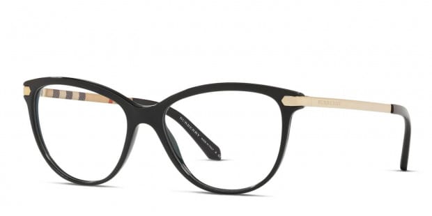 Burberry BE2280 Shiny Black Eyeglasses | Includes FREE Rx Lenses