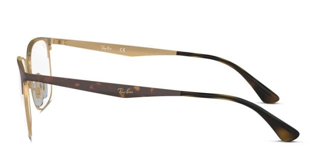 Ray-Ban RX6421 Tortoise/Gold Eyeglasses | Includes FREE Rx Lenses