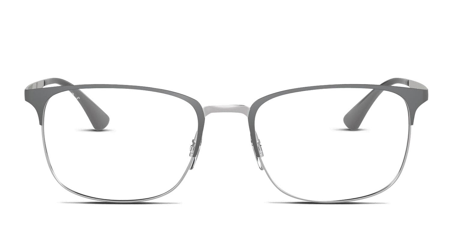 純銀64.2g Ray-Ban RX6421 Gray/Silver Eyeglasses | Includes FREE Rx Lenses
