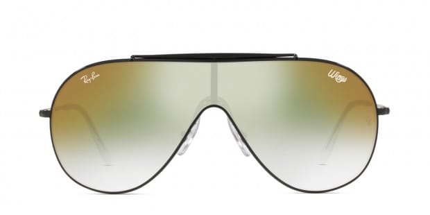 Amazon.com: Ray-Ban RB3597 Wings Shield Sunglasses, Gunmetal