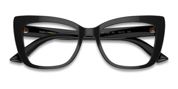 Dolce & Gabbana DG3308 Shiny Black Eyeglasses | Includes  display picture 2