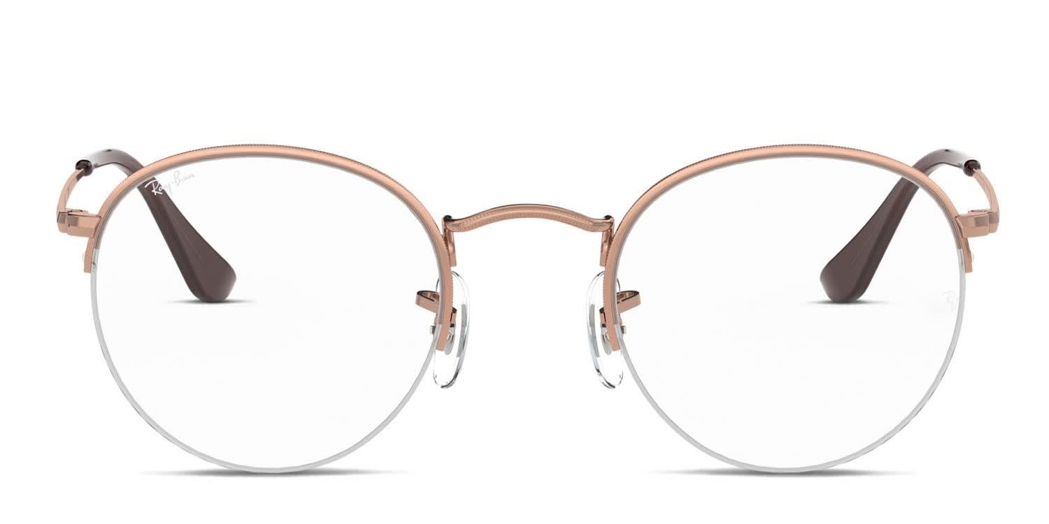 Ray-Ban RX3947V Round Gaze Bronze Prescription Eyeglasses