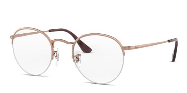 Ray-Ban RX3947V Round Gaze Bronze Prescription Eyeglasses
