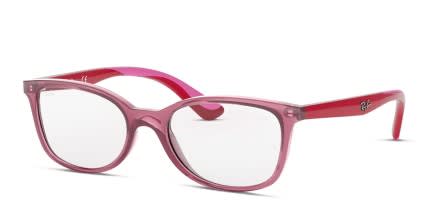 Ray-Ban RY1586 Kids Red glasses - Pink - Angle View