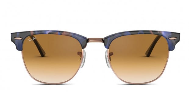 Ray-Ban RB3016 Clubmaster Purple/Tortoise/Rose Gold Prescription Sunglasses