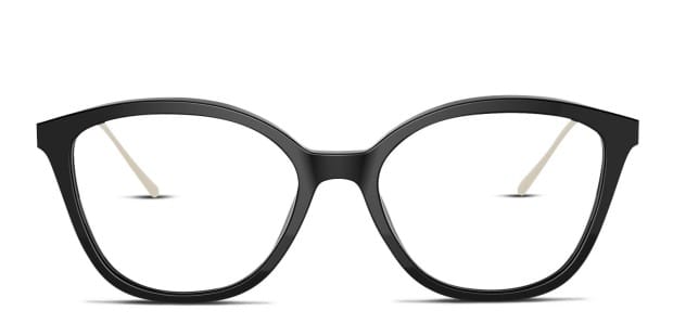 Prada PR 11VV Shiny Black Prescription Eyeglasses