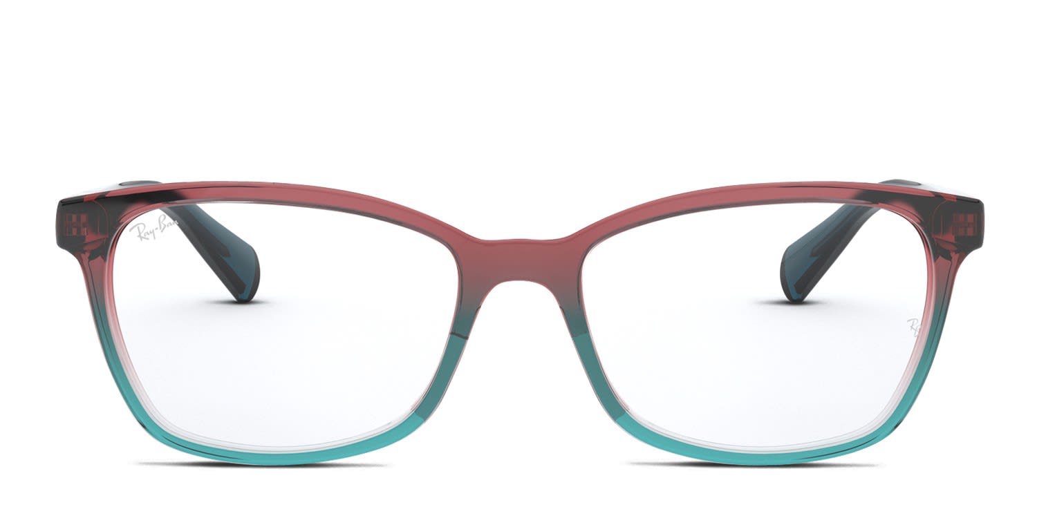Ray-Ban RX5362 Blue, Red glasses - Blue / Red - Frontal View
