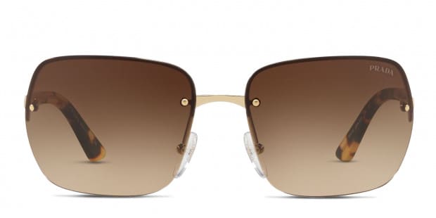 Prada PR 63VS Brown Gold Prescription Sunglasses 50 Off Lenses