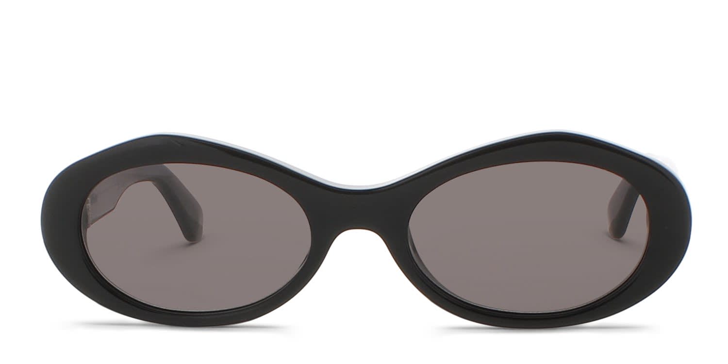 Off-White Edison Shiny Black glasses - Shiny Black - Frontal View