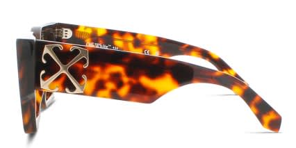 Off-White Catalina Tortoise glasses - Tortoise - Side View