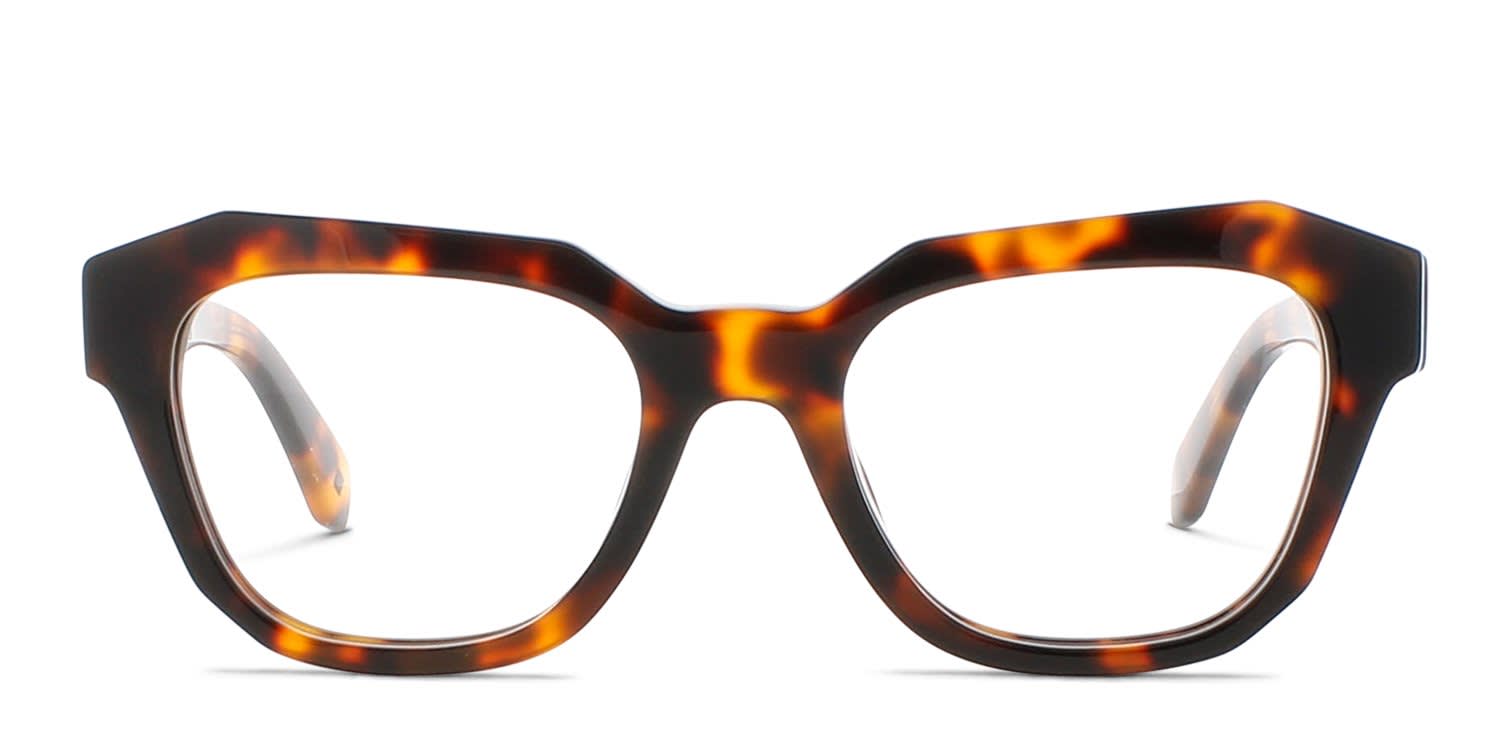 Off-White Style 7F Tortoise glasses - Tortoise - Frontal View