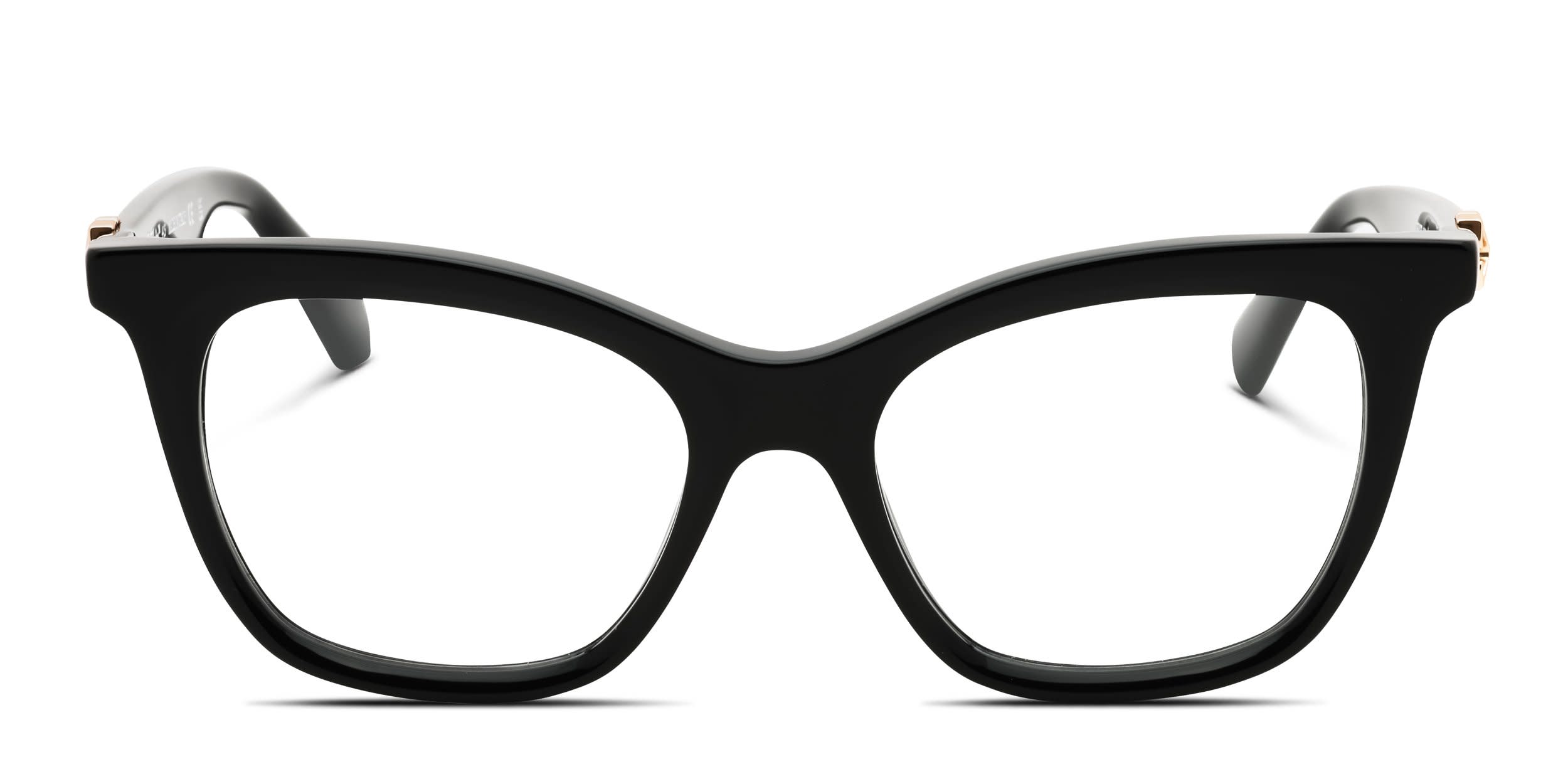 Off-White Style 7T Shiny Black glasses - Shiny Black - Frontal View