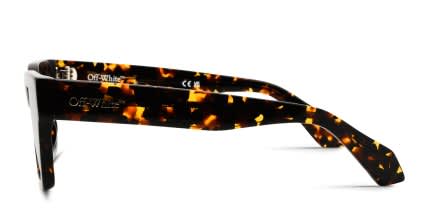 Off-White Midland Tortoise, Green glasses - Tortoise / Green - Side View