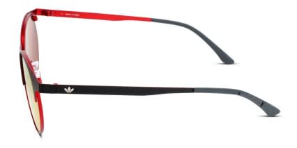 Adidas AOM000 Matte Black, Red glasses - Matte Black / Red - Side View