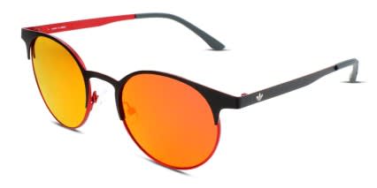 Adidas AOM000 Matte Black, Red glasses - Matte Black / Red - Angle View