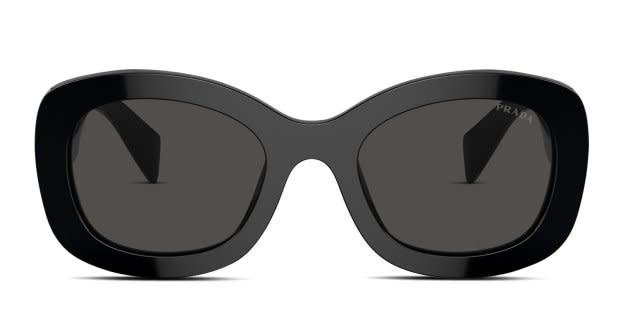 Prada PRA13S Shiny Black Prescription Sunglasses display picture 3