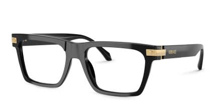 Versace VE3354 Black glasses - Black - Angle View