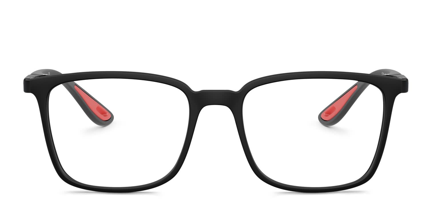 Ray-Ban RX7240M Scuderia Ferrari Collection Matte Black glasses - Matte Black - Frontal View