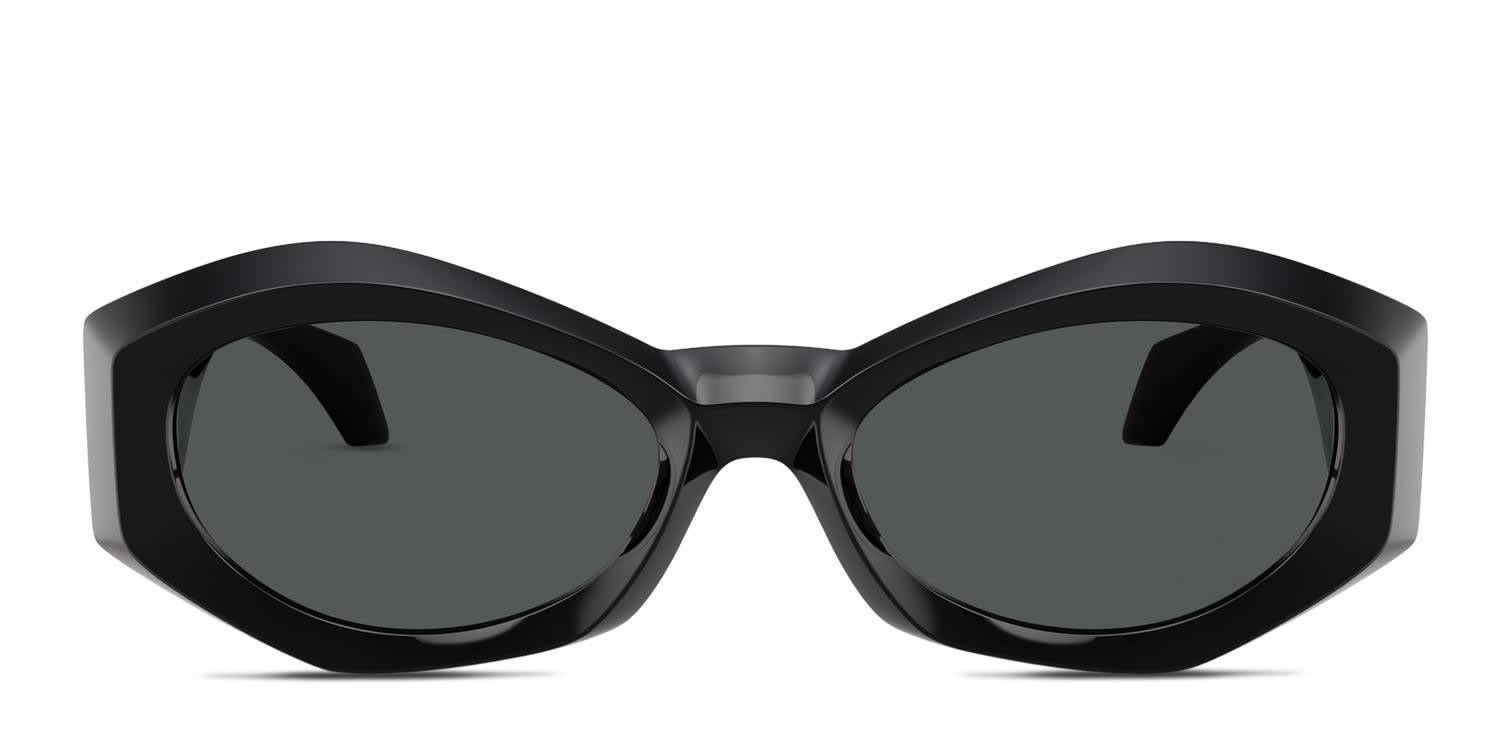 Versace VE4466U Shiny Black glasses - Shiny Black - Frontal View