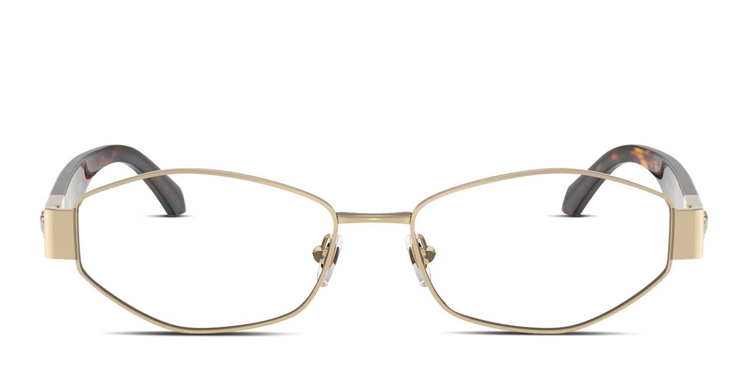 Versace VE1298 Gold, Tortoise glasses - Gold / Tortoise - Frontal View