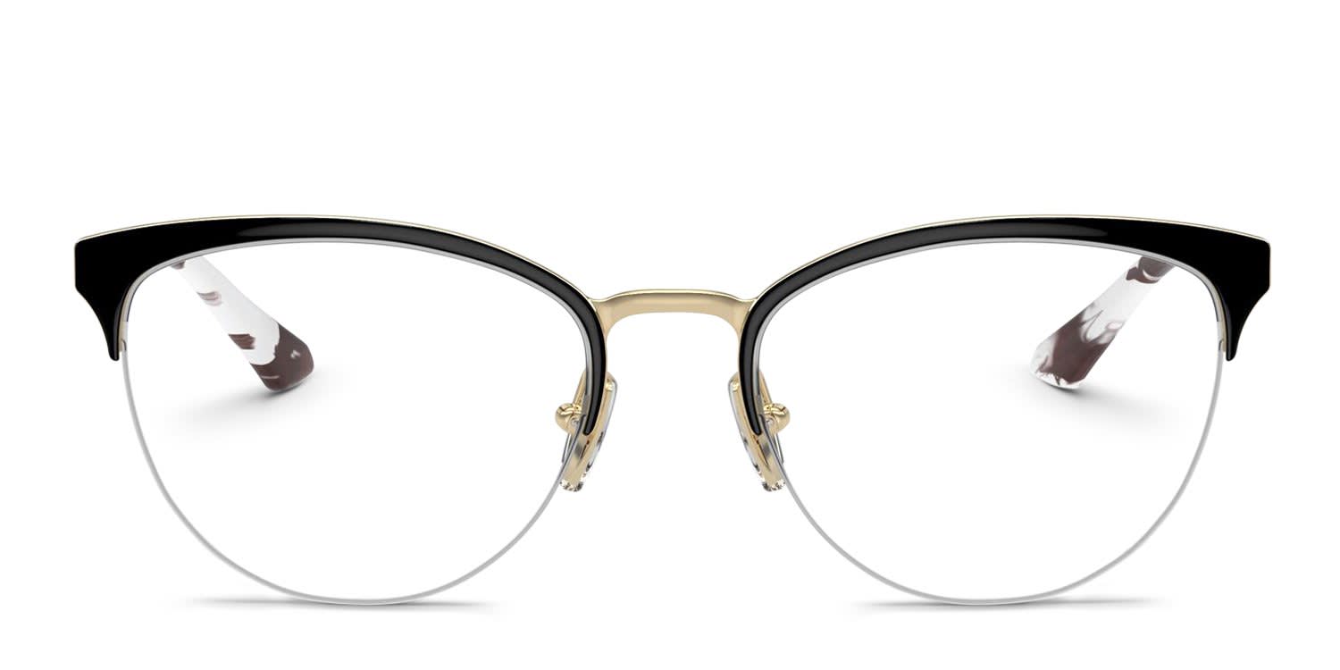 Vogue VO4304 Black, Gold glasses - Black / Gold - Frontal View