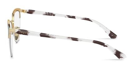 Vogue VO4304 Black, Gold glasses - Black / Gold - Side View