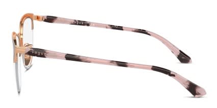 Vogue VO4304 Red, Pink, Gold glasses - Red / Rose Gold - Side View