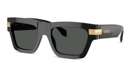 Versace VE4464 Black glasses - Black / Gray - Angle View