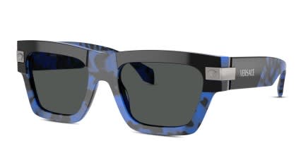 Versace VE4464 Blue, Tortoise, Black glasses - Blue / Tortoise / Black - Angle View