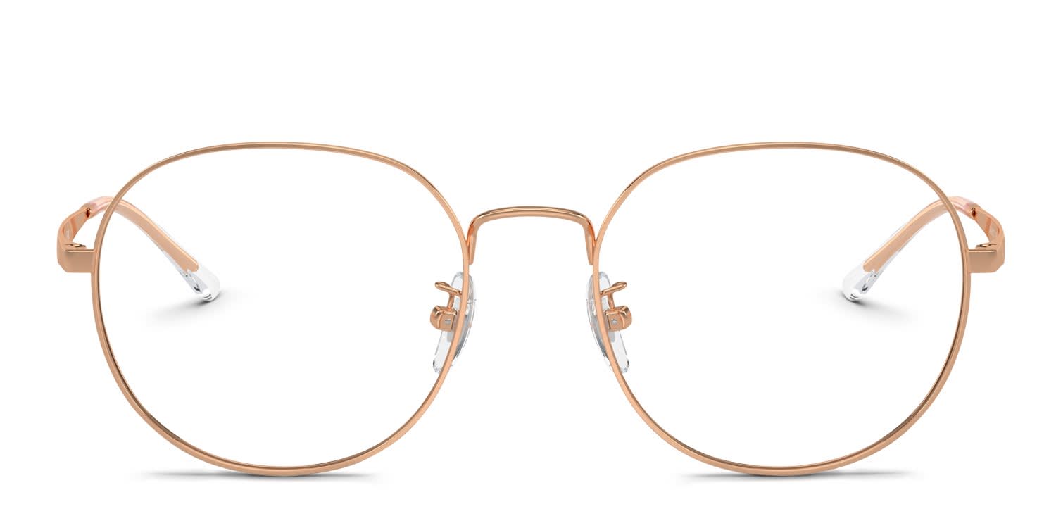 Ray-Ban RX6517D Pink, Gold glasses - Pink / Gold - Frontal View
