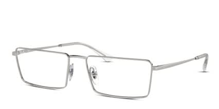 Ray-Ban RX6541 Emy Silver glasses - Silver - Angle View