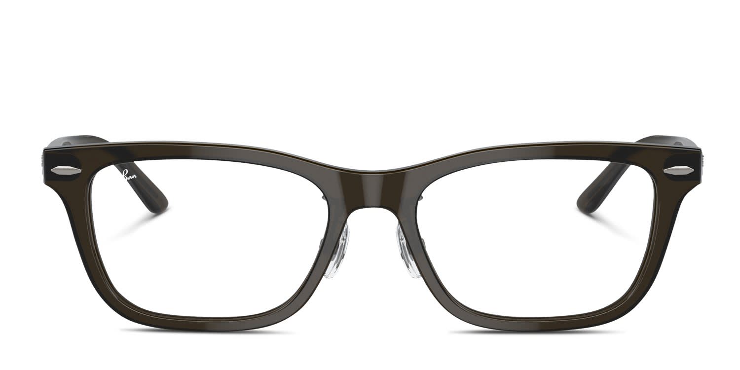 Ray-Ban RX5426D Clear, Green glasses - Clear / Green - Frontal View