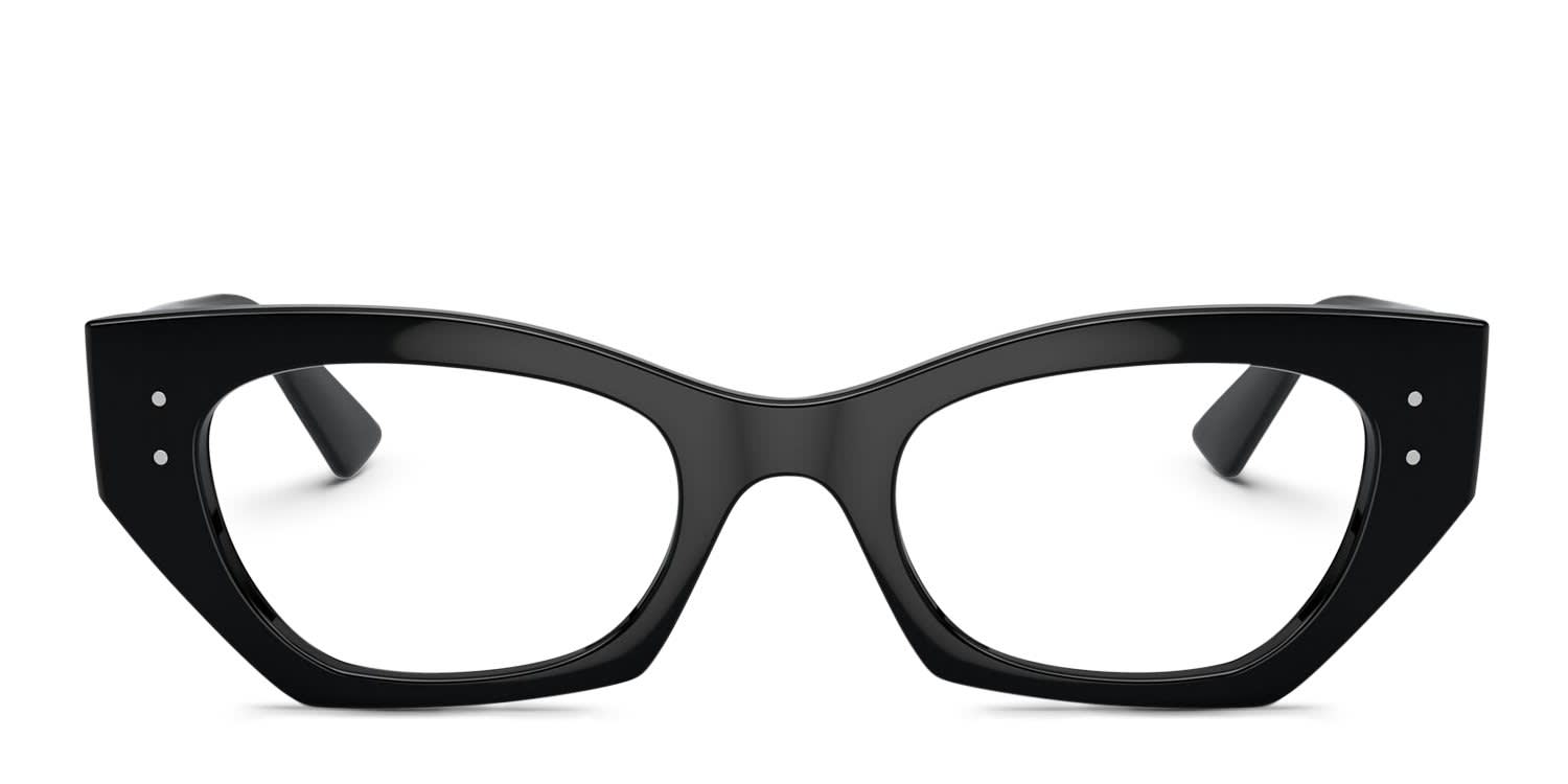 Ray-Ban RX7330 Zena Black glasses - Black - Frontal View