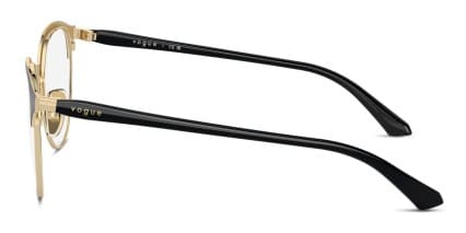 Vogue VO4305 Black, Gold glasses - Black / Gold - Side View