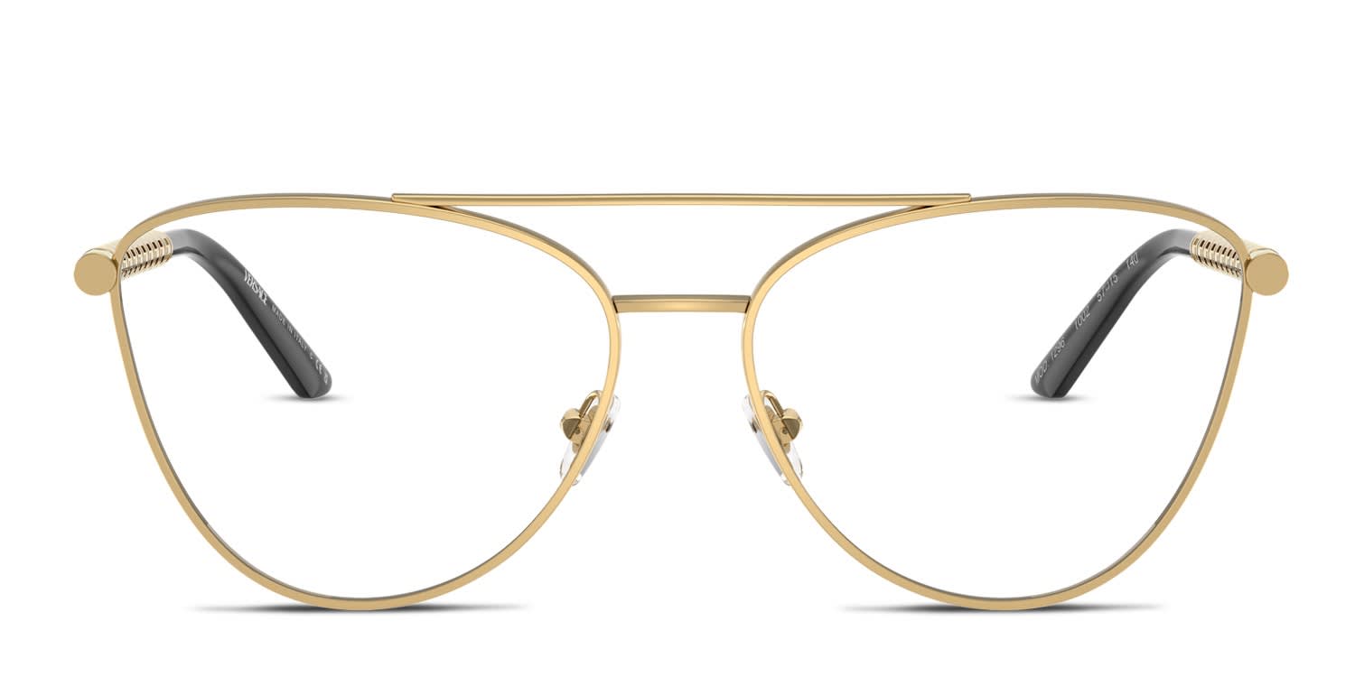 Versace VE1296 Gold glasses - Gold - Frontal View