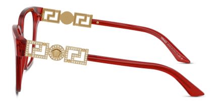 Versace VE3358B Clear, Red glasses - Clear / Red - Side View