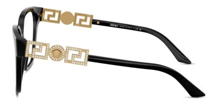 Versace VE3358B Black glasses - Black - Side View