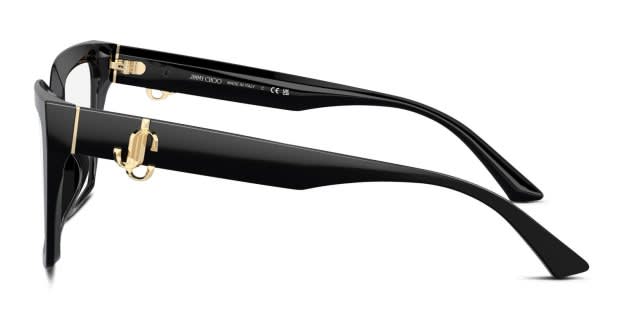 Jimmy Choo JC3017U Shiny Black Prescription Eyeglasses