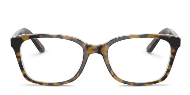 Vogue Eyewear Tortoise Shell Rectangular Eyeglasses Frames Vogue Eyewear VO2961 - Rectangle Tortoise Frame Glasses For  main image 4