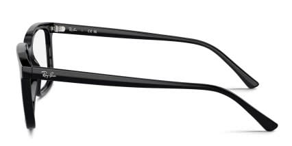Ray-Ban RX7239 Alain Black glasses - Black - Side View